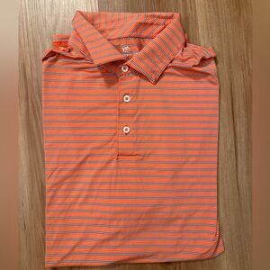 Southern Tide Striped Polo Performance Shirt Mens Size XL